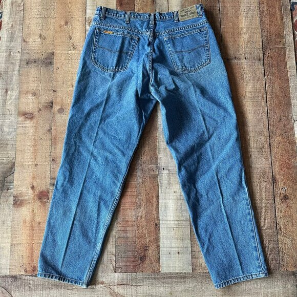 Vintage Jordache Original 100% Cotton Blue Denim Jeans Men's 38x32 Straight Leg - Picture 7 of 10